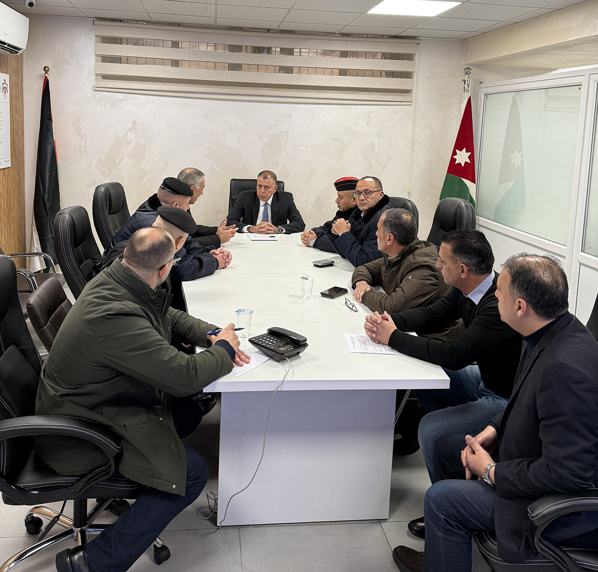 الفراية يطلع على مستويات التنسيق في المنخفض 