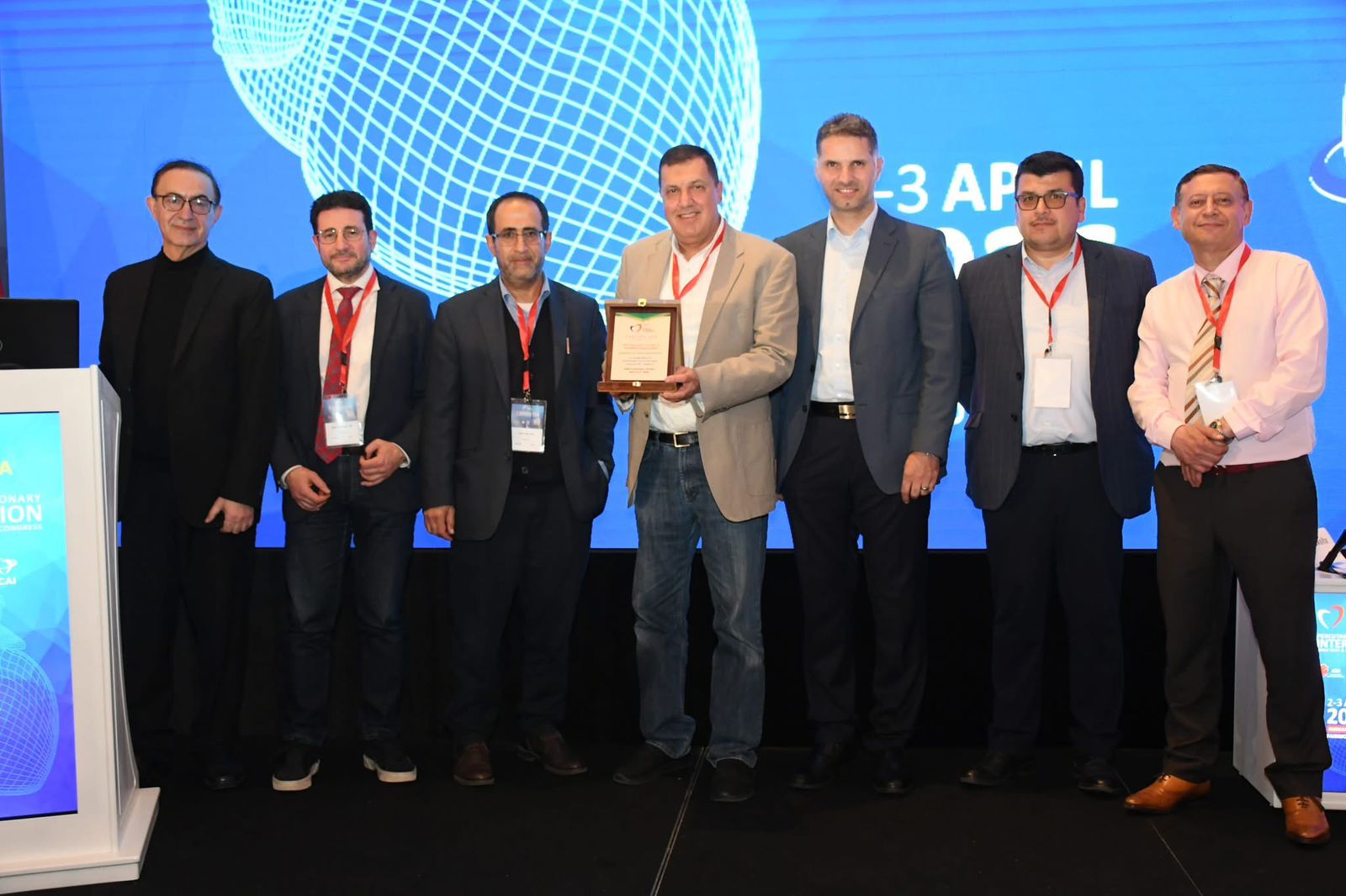 تكريم الدكتور حازب حبوب في  PCI MENA Congress 2026 