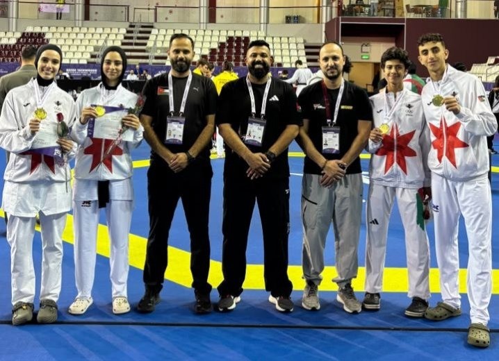 4 ذهبيات للأردن في بطولة قطر الدولية السادسة للتايكواندو