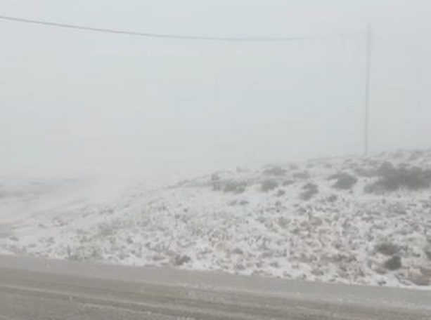 بدء تراكم الثلوج في مرتفعات الجنوب