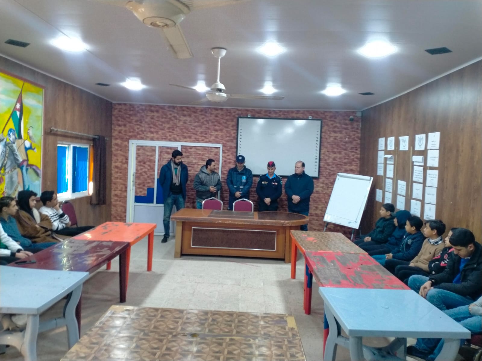 مركز شباب الوسطية ينظم ورشة حول الاستخدام الآمن للمدافئ