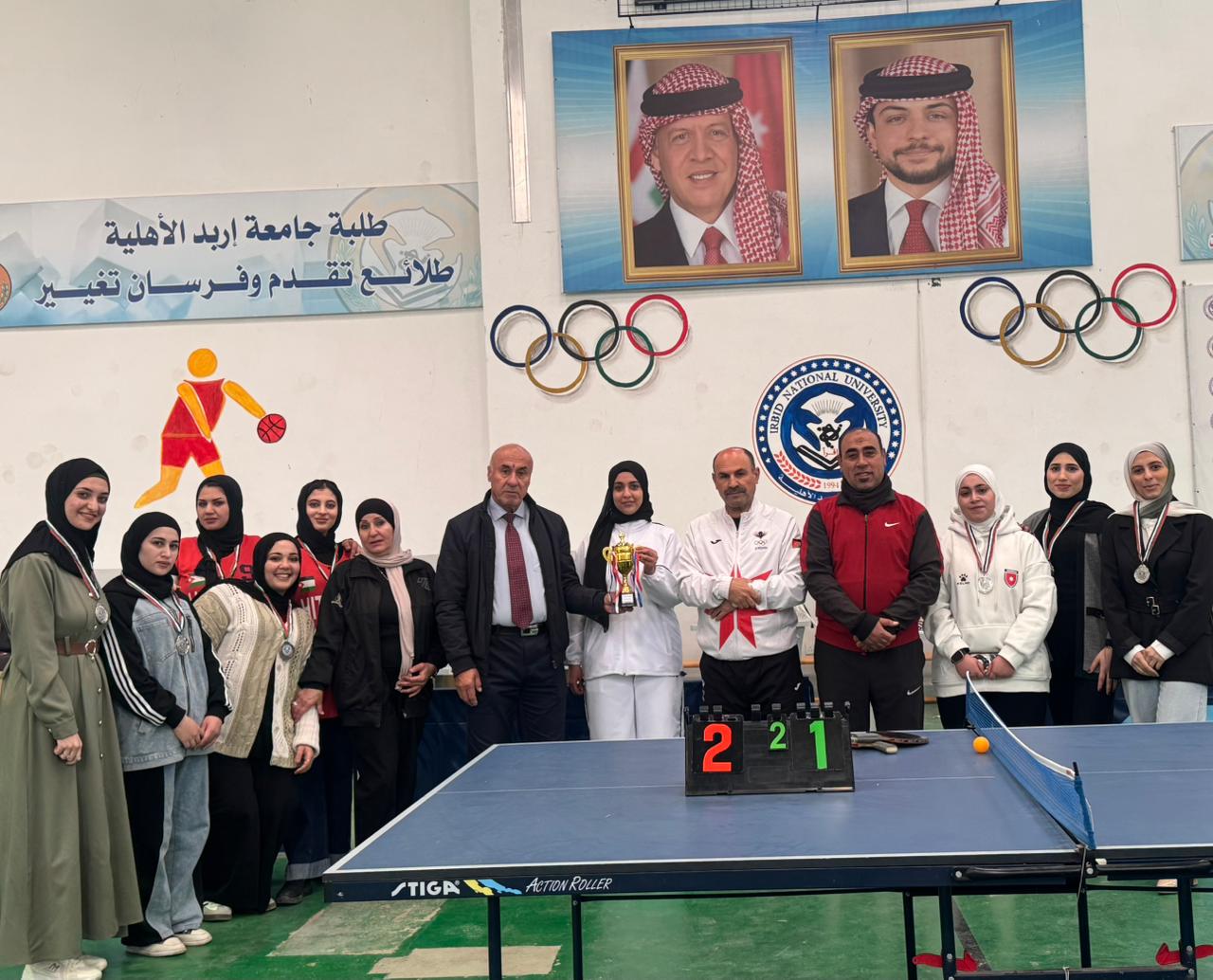 جامعة إربد الأهلية تُنظم بطولة الريشة الطائرة للطالبات في أجواء رياضية حافلة بالحماس والتميز