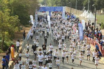 منتفعو مراكز الرعاية الإيوائية يشاركون في ماراثون أركض للأردن