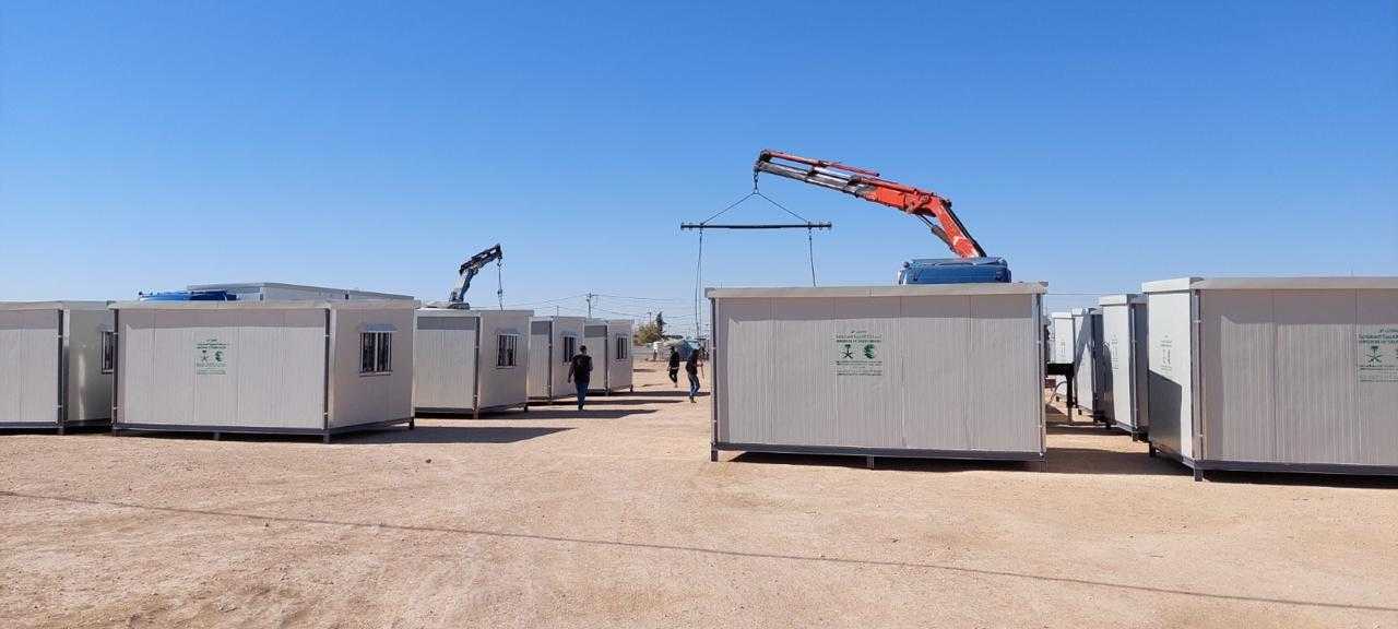 اختتام مشروع تأمين البيوت المتنقلة للاجئين في مخيم الزعتري