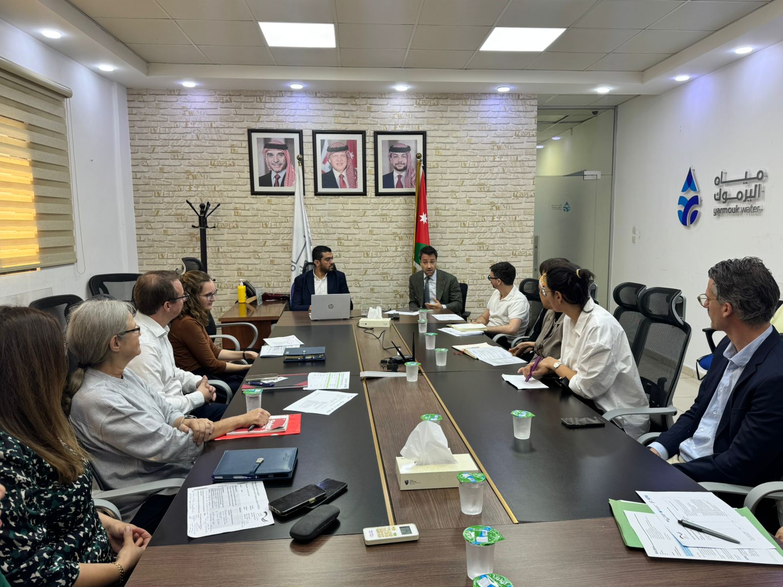 وفد ألماني يبحث مع مياه اليرموك تعزيز التعاون ودعم مشاريع استراتيجية