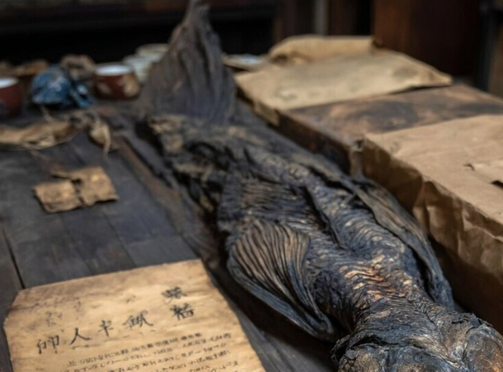 اليابان ..  اكتشاف مومياء حورية بحر بذيل سمكة في منزل قديم في فوكوشيما
