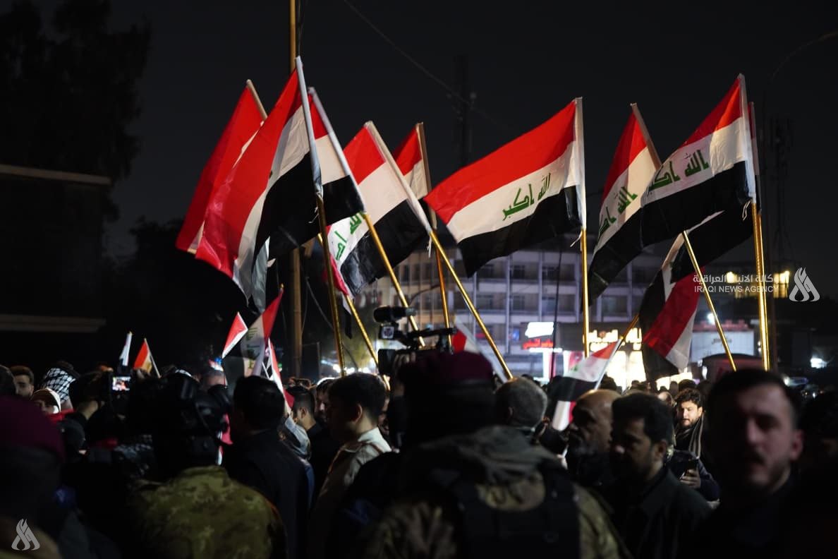 مظاهرات غاضبة في بغداد رفضًا لتدخل أمريكا في الشأن العراقي