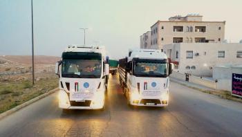في ثاني أيام العيد  ..  100 شاحنة مساعدات أردنية جديدة لغزة 