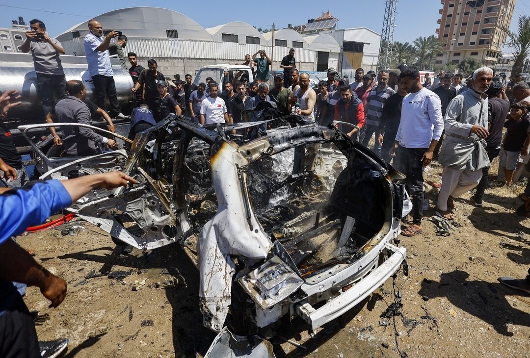 استشهاد 4 فلسطينيين بغارة إسرائيلية غرب خانيونس