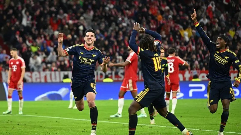 أرسنال يعود بتعادل مثير أمام بايرن ميونخ في دوري الأبطال