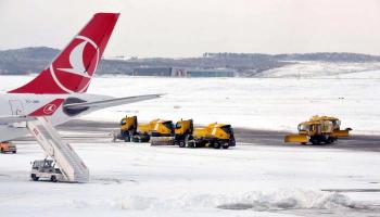 تركيا: إلغاء رحلات جوية وتعليق الدراسة بسبب الثلوج