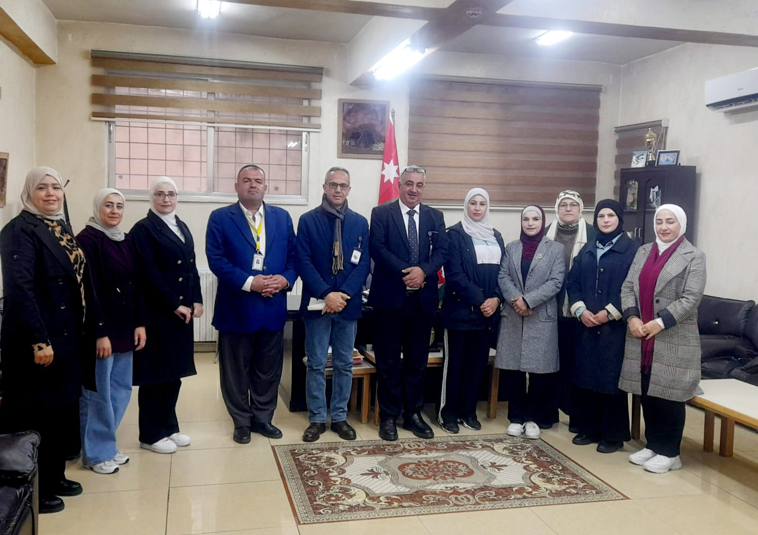 جويعد يلتقي لجان التحكيم لجائزة الملك عبدالله الثاني للياقة البدنية 