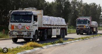 3814 شاحنة مساعدات دخلت غزة منذ بداية الشهر الحالي