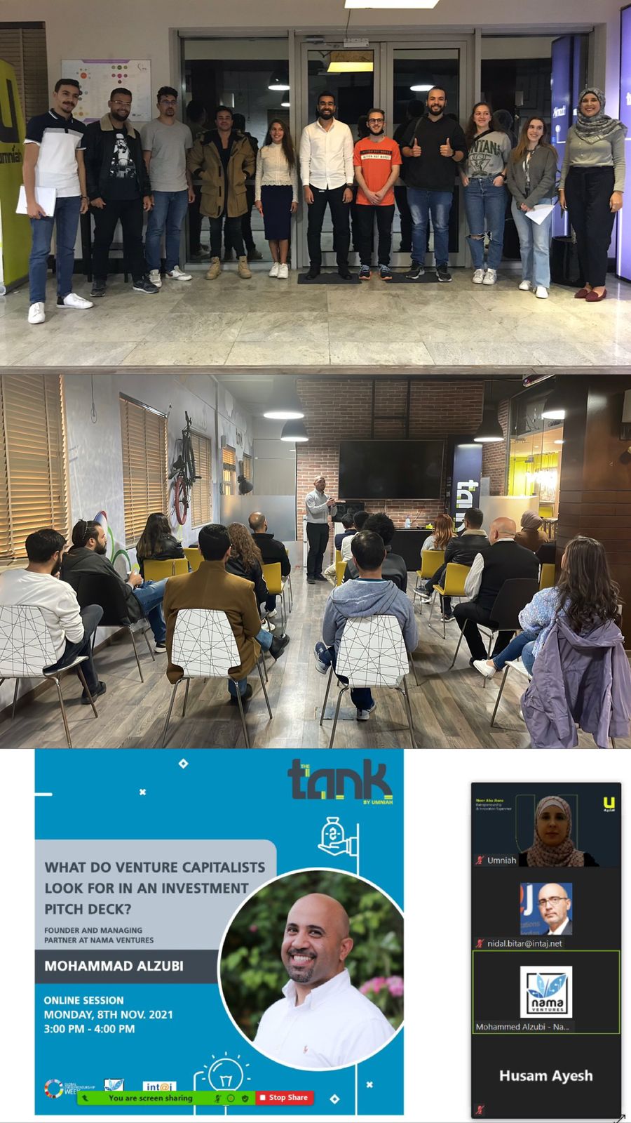 حاضنة أمنية لريادة الأعمال تشارك بـ 3 فعاليات في أسبوع الريادة العالمي 2021