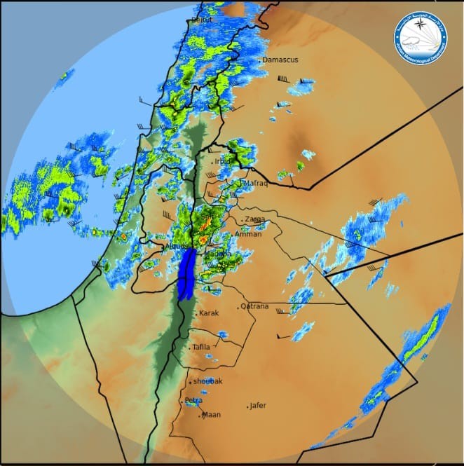 الأرصاد: غيوم رعدية ممطرة تؤثر على البلقاء ومادبا وجرش